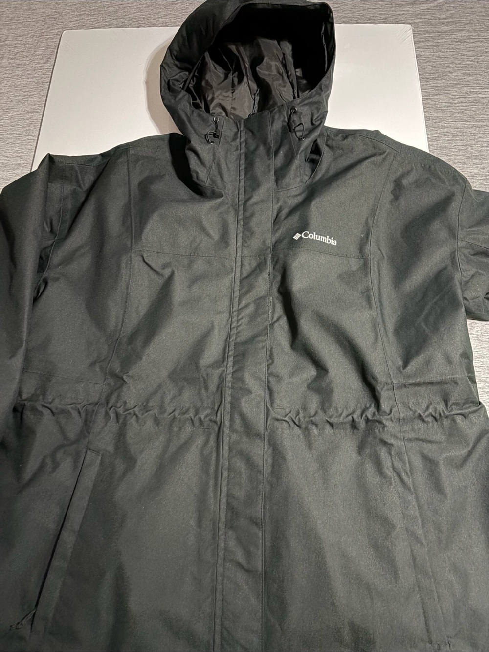 Columbia Black Hooded Lightweight Jacket